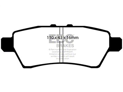 EBC Brakes Bluestuff Brake Pad Sets Rears Only - DP51748NDX