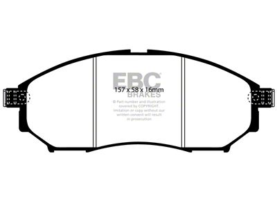 EBC Brakes Redstuff Brake Pad Sets Fronts Only - DP31671C