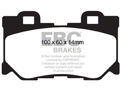EBC Brakes Yellowstuff Brake Pad Sets Rears Only - DP41824R