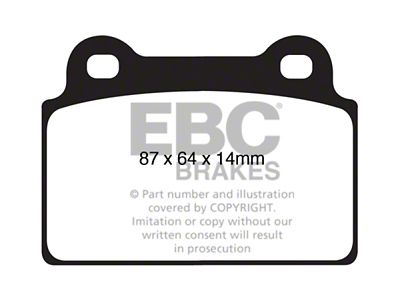 EBC Brakes Yellowstuff Brake Pad Sets Rears Only - DP41985R