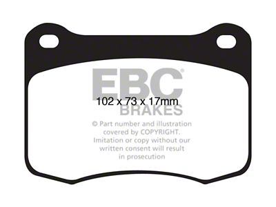 EBC Brakes Yellowstuff Brake Pad Sets Rears Only - DP41820R