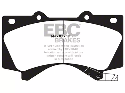 EBC Brakes Extra Duty Brake Pad Sets Fronts Only - ED91815