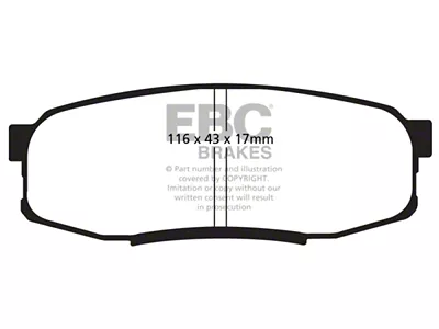 EBC Brakes Extra Duty Brake Pad Sets Rears Only - ED91816