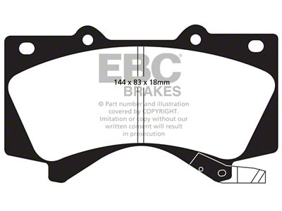 EBC Brakes Greenstuff Brake Pad Sets Fronts Only - DP61815