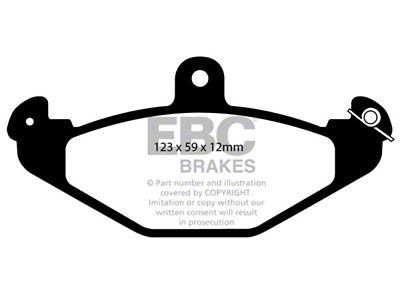 EBC Brakes Greenstuff Brake Pad Sets Rears Only - DP2885/2