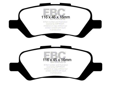 EBC Brakes Redstuff Brake Pad Sets Rears Only - DP31852C