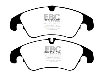 EBC Brakes Redstuff Brake Pad Sets Fronts Only - DP31986C