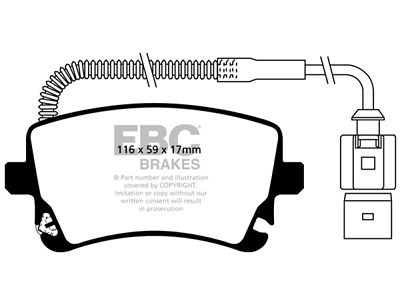 EBC Brakes Greenstuff Brake Pad Sets Rears Only - DP21470