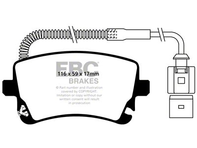 EBC Brakes Redstuff Brake Pad Sets Rears Only - DP31470C