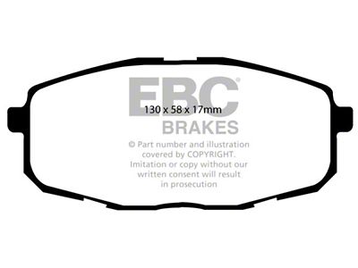 EBC Brakes Yellowstuff Brake Pad Sets Fronts Only - DP41562R