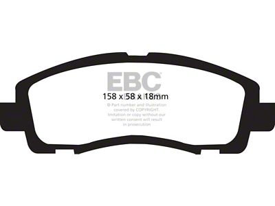 EBC Brakes Redstuff Brake Pad Sets Fronts Only - DP31753C