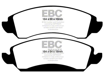 EBC Brakes Yellowstuff Brake Pad Sets Fronts Only - DP41830R