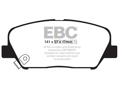 EBC Brakes Yellowstuff Brake Pad Sets Fronts Only - DP41856R