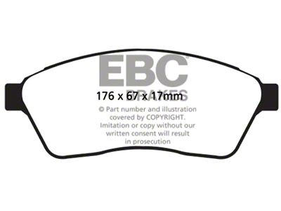 EBC Brakes Ultimax2 Brake Pad Sets Fronts Only - UD1422