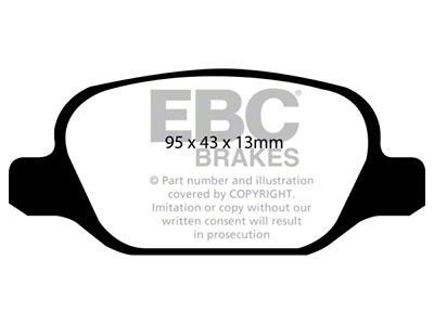 EBC Brakes Yellowstuff Brake Pad Sets Rears Only - DP41338R