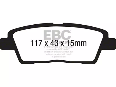 EBC Brakes Greenstuff Brake Pad Sets Rears Only - DP21881