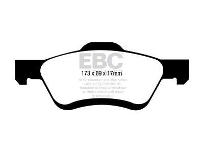 EBC Brakes Yellowstuff Brake Pad Sets Fronts Only - DP41709/2R