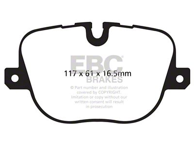 EBC Brakes Yellowstuff Brake Pad Sets Rears Only - DP42068R