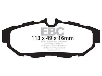 EBC Brakes Greenstuff Brake Pad Sets Rears Only - DP21870