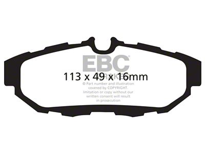 EBC Brakes Ultimax2 Brake Pad Sets Rears Only - UD1465