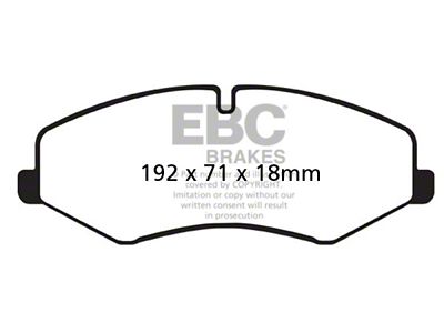 EBC Brakes Extra Duty Brake Pad Sets Fronts Only - ED92060
