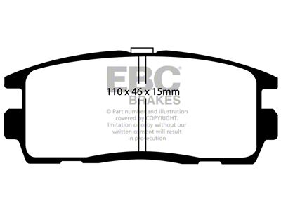 EBC Brakes Ultimax2 Brake Pad Sets Rears Only - UD1275