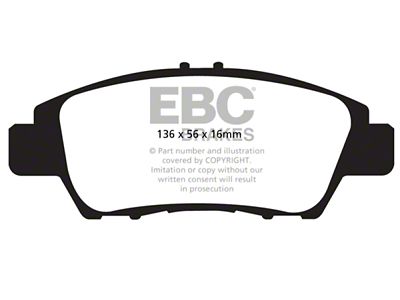 EBC Brakes Greenstuff Brake Pad Sets Fronts Only - DP22041