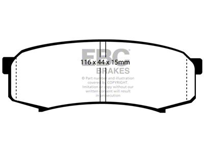 EBC Brakes Extra Duty Brake Pad Sets Rears Only - ED9993
