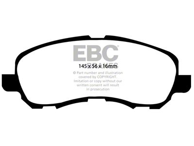 EBC Brakes Greenstuff Brake Pad Sets Fronts Only - DP21614