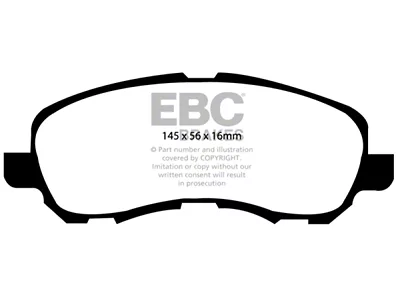 EBC Brakes Redstuff Brake Pad Sets Fronts Only - DP31614C