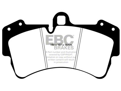 EBC Brakes Yellowstuff Brake Pad Sets Fronts Only - DP41473R