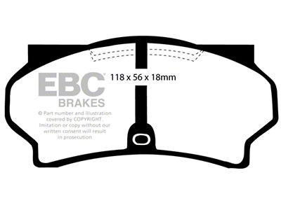 EBC Brakes Ultimax2 Brake Pad Sets Fronts Only - UD9181