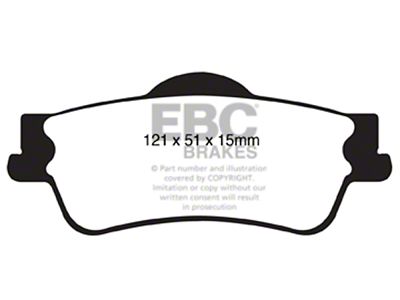 EBC Brakes Yellowstuff Brake Pad Sets Rears Only - DP41834R