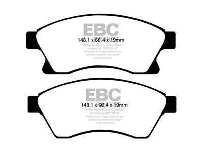 EBC Brakes Yellowstuff Brake Pad Sets Fronts Only - DP42065R