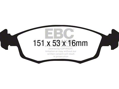EBC Brakes Redstuff Brake Pad Sets Fronts Only - DP31879C