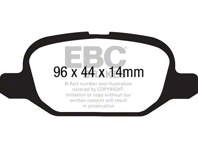 EBC Brakes Yellowstuff Brake Pad Sets Rears Only - DP41880R