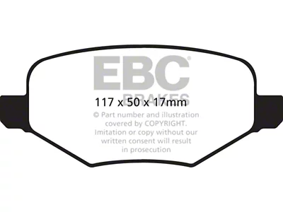 EBC Brakes Greenstuff Brake Pad Sets Rears Only - DP61826