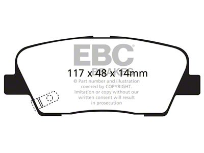 EBC Brakes Redstuff Brake Pad Sets Rears Only - DP31806C