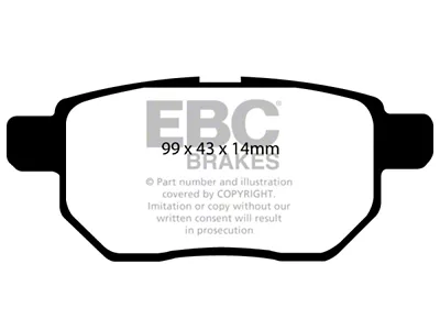 EBC Brakes Greenstuff Brake Pad Sets Rears Only - DP21947