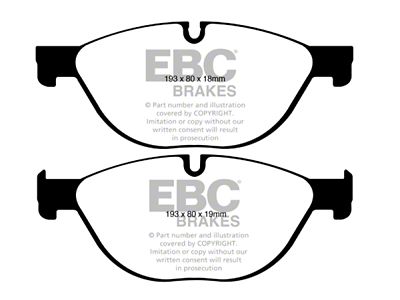 EBC Brakes Yellowstuff Brake Pad Sets Fronts Only - DP42019R