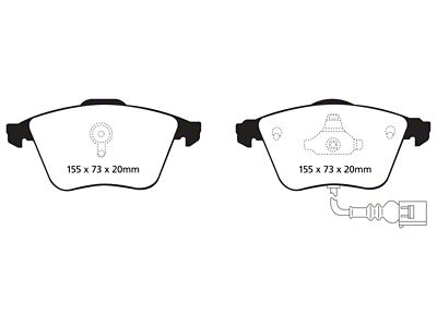 EBC Brakes Greenstuff Brake Pad Sets Fronts Only - DP21946