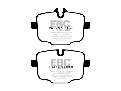 EBC Brakes Bluestuff Brake Pad Sets Rears Only - DP52089NDX