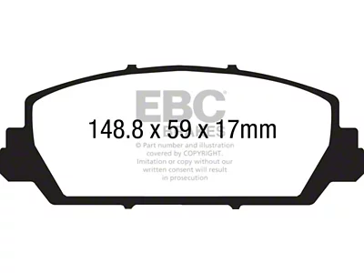 EBC Brakes Yellowstuff Brake Pad Sets Fronts Only - DP41896R