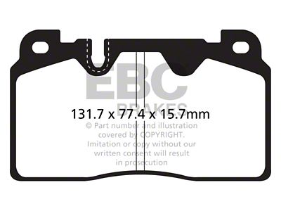 EBC Brakes Redstuff Brake Pad Sets Fronts Only - DP32168C
