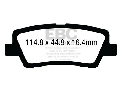 EBC Brakes Greenstuff Brake Pad Sets Rears Only - DP23012