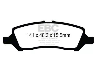 EBC Brakes Yellowstuff Brake Pad Sets Rears Only - DP43009R