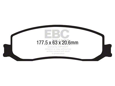 EBC Brakes Extra Duty Brake Pad Sets Fronts Only - ED93000