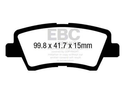 EBC Brakes Ultimax2 Brake Pad Sets Rears Only - UD1445