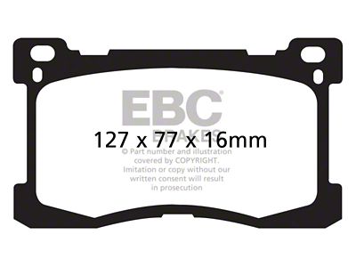 EBC Brakes Redstuff Brake Pad Sets Fronts Only - DP31882C