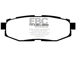 EBC Brakes Yellowstuff Brake Pad Sets Rears Only - DP41758R